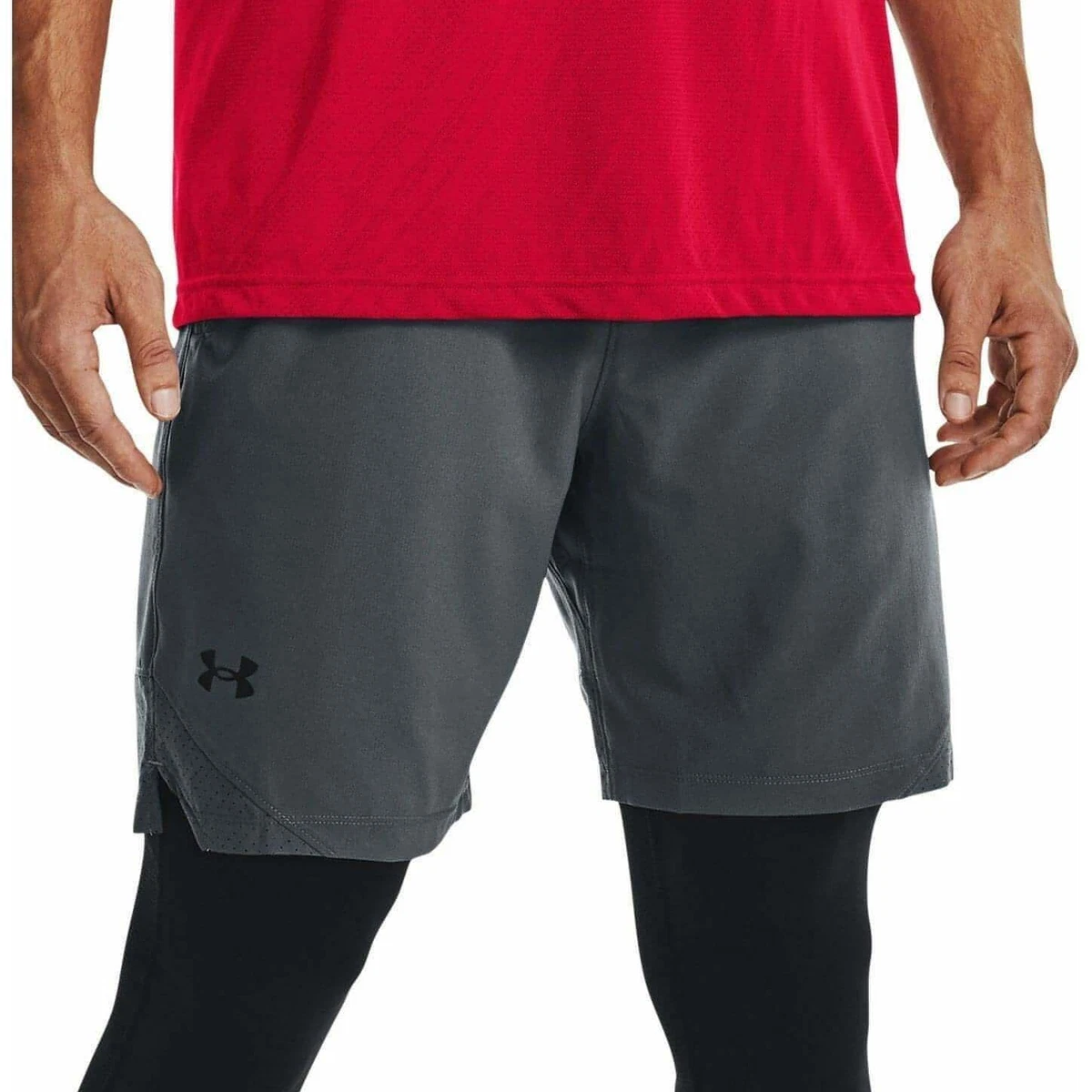 Under Armour Mens Vanish Woven 8 Inch Light Training Workout Shorts - Grey