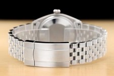 ROLEX OYSTER PERPETUAL AIR-KING 5500 STEEL AQUA BLUE DIAMOND DIAL 34MM WATCH 6