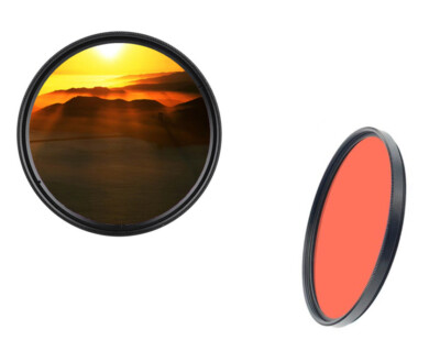 DHD DIGITAL Marken 58mm Farbfilter Rot Full Filter Markenfilter 58 Mm