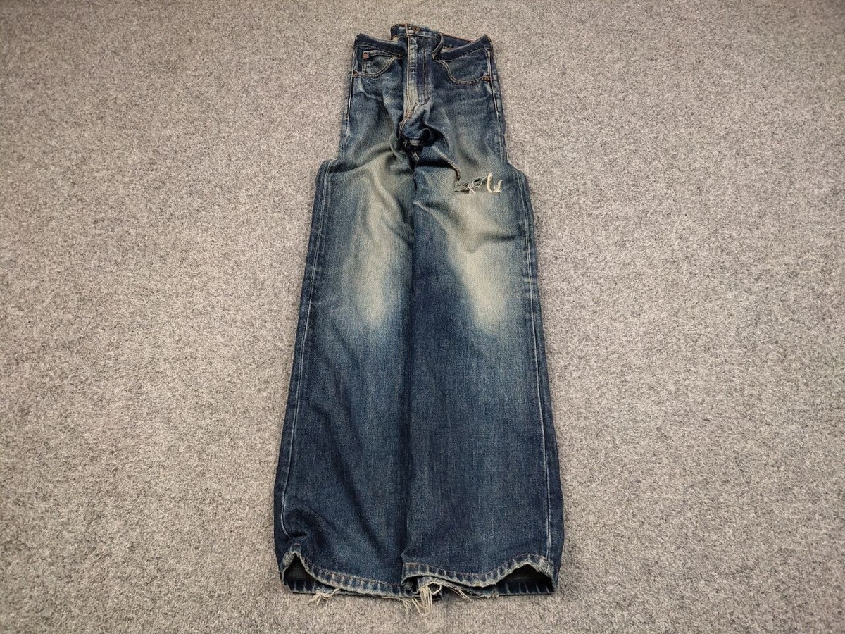 Vintage 90s Levis 503 J38 Distressed Faded Denim Jeans Japan Vintage 90s Levis 503 J38 Distressed Faded Denim Jeans Japan