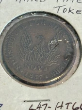 1837 *HT-66* May Tenth   BN - Hard Times Token