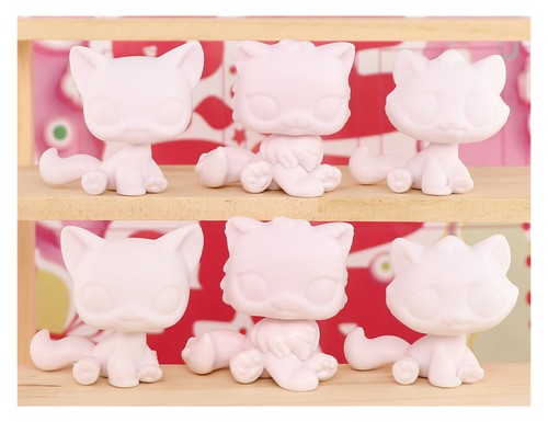 Bases personalizadas para gato persa gatito sentado LPS 6 piezas diseño por ti mismo juguetes raros - Imagen 1 de 3