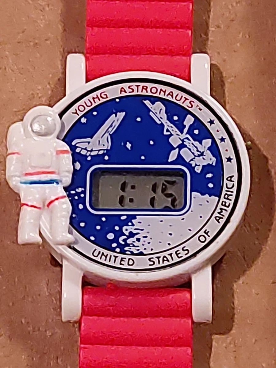 Vintage Young Astronauts USA Digital Watch Works Fresh Battery