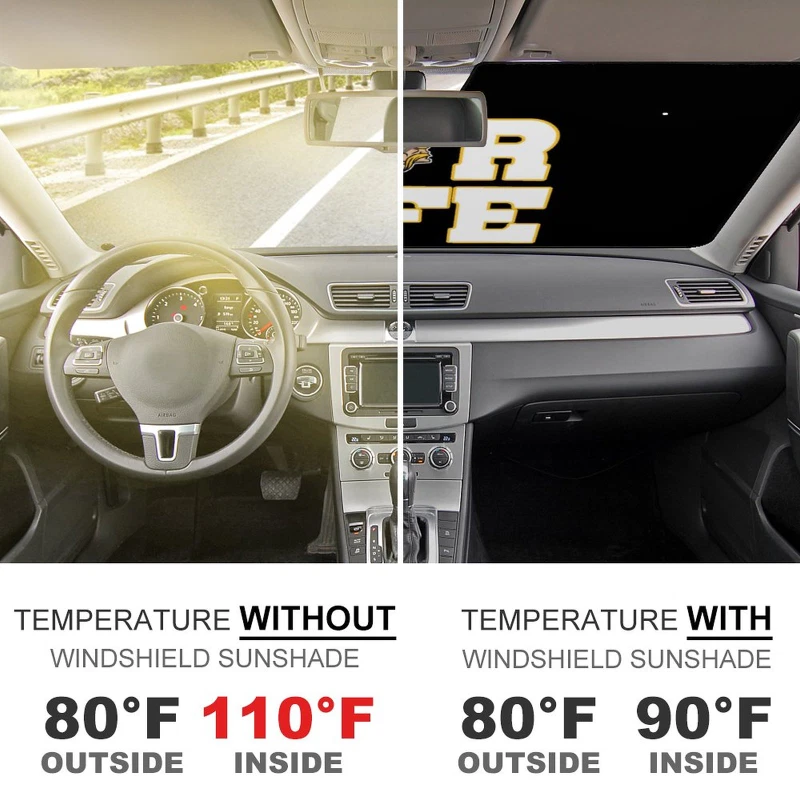 Minnesota Vikings Car Windshield Sunshade For Life Car Front Window Sunshade