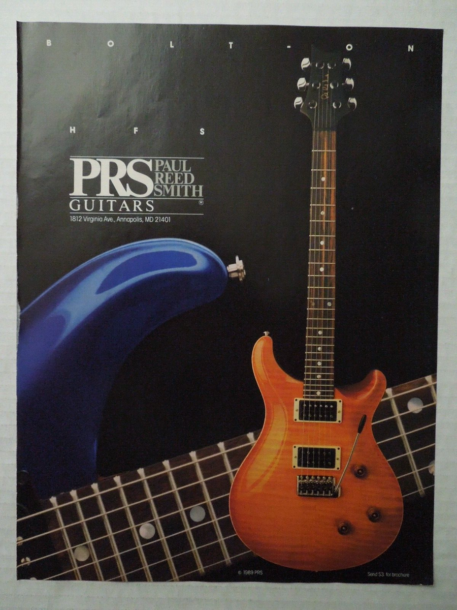 1989 PRS PAUL REED SMITH GUITARS Magazine Ad | eBay