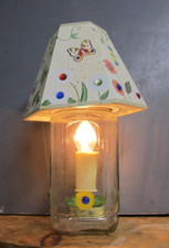 Vntg Small handcrafted Table Lamp : Butterfly...