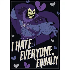 Skeletor Masters of the Universe I Hate Everyone Equally Magnet Black
