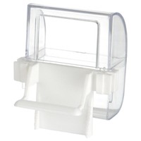 Beeztees Futter- Und Wassernapf 2Er Pack FüR VöGel Transparent/Weiß