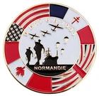 D DAY 80th Anniversary Pin Badges Normandie Memorabilia Gift WW2