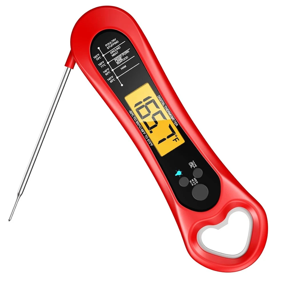 Meat Thermometer Digital, Instant Read Food Thermometer - Waterproof for Cooking