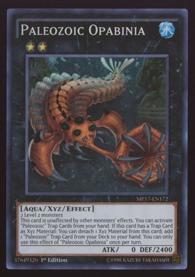 Yu-Gi-Oh! Paleozoic Opabinia #MP17-EN172 1st Edition Super Rare