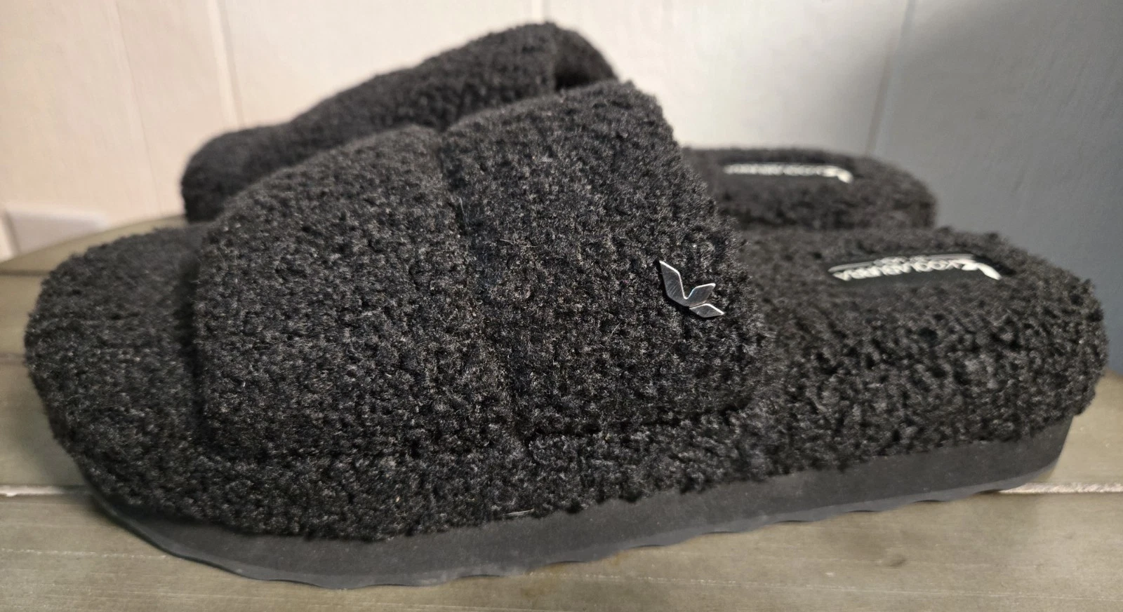 Koolaburra by UGG Ciabatta da donna nera PEACHEE US 9 indossata una volta!