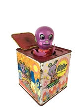 1968 BLIPPY ALIEN IN THE MUSIC BOX MATTEL Jack in The Box As-Is