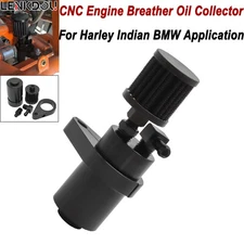 Air Cleaner Engine Breather Oil Collector For Custom Harley Indian BMW 40-0595