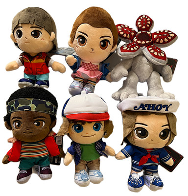 Stranger Things 8  Plush Set Of 6 Steve, Eleven, Dustin, Lucas, Demogorgon, Will