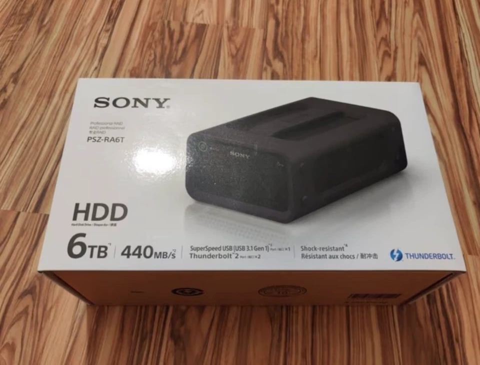 Thunderbolt 2 RAID System by Sony USB - Model PSZ-RA6T External HDD 6TB NEW ORIGINAL BOX - Image 1 of 4