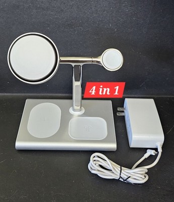 Insignia 4-in-1 15W Qi2 Certified Fast Charge Wireless Charging Stand For Apple 