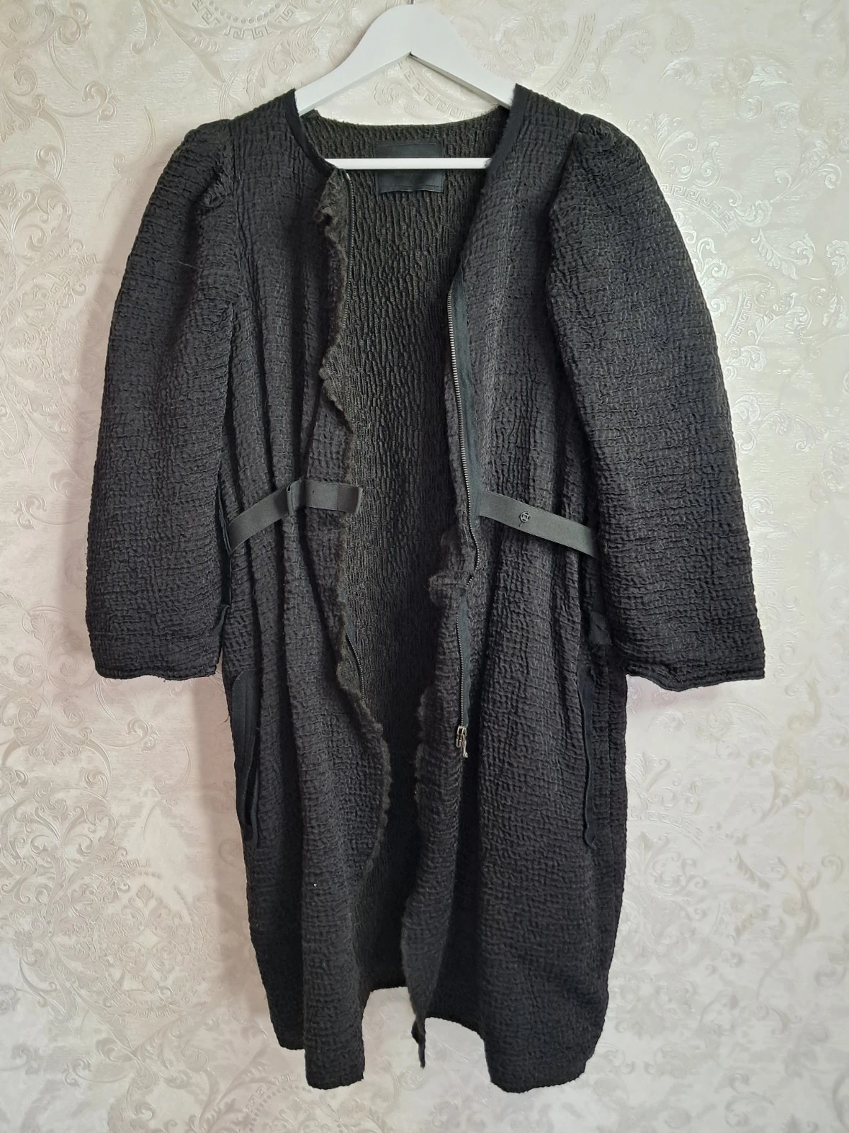 Lanvin — LANVIN Runway FW 2008 Alber Elbaz Archive Bouclé Wool Silk Coat Jacket France 40