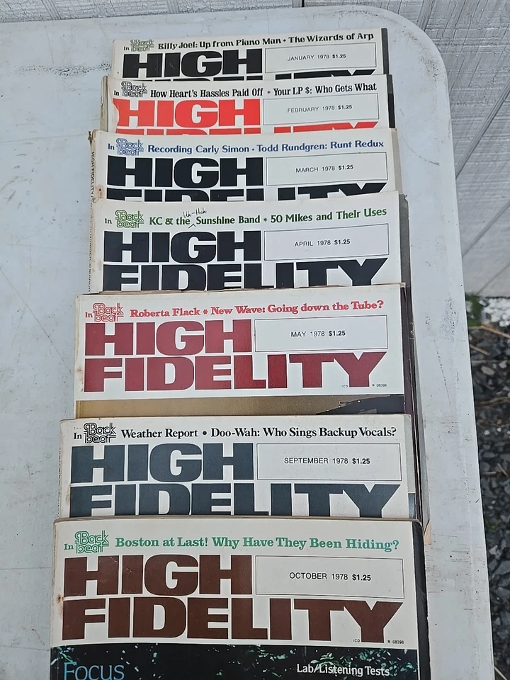  1978 High Fidelity Magazine  Lot Of 7 - Image 2 of 3
