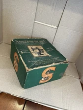 Vintage 1930s "A Singer For The Girls" Real Mini Sewing Machine W/ Clamp & Box