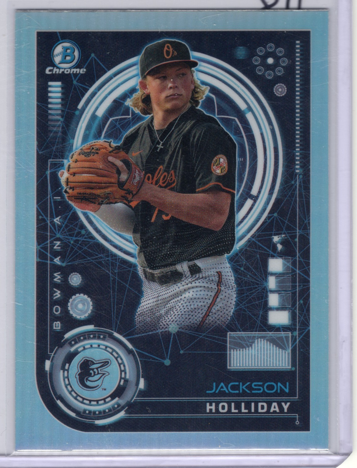 JACKSON HOLLIDAY 2024 Bowman Chrome BOWMAN AI Insert #BAI-6 Baltimore Orioles