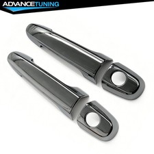 For 05-08 Scion Tc 07-15 Toyota Yaris Chrome Abs Door Handle Cover W 2 Keyholes