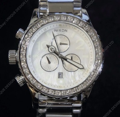 US NEW Authentic Nixon A037-710 42-20 Chrono Crystal watch A037710 GIFT FASTSHIP