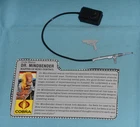 vintage G.I. GI JOE gijoe DR. MINDBENDER WEAPONS PARTS + FILE CARD LOT
