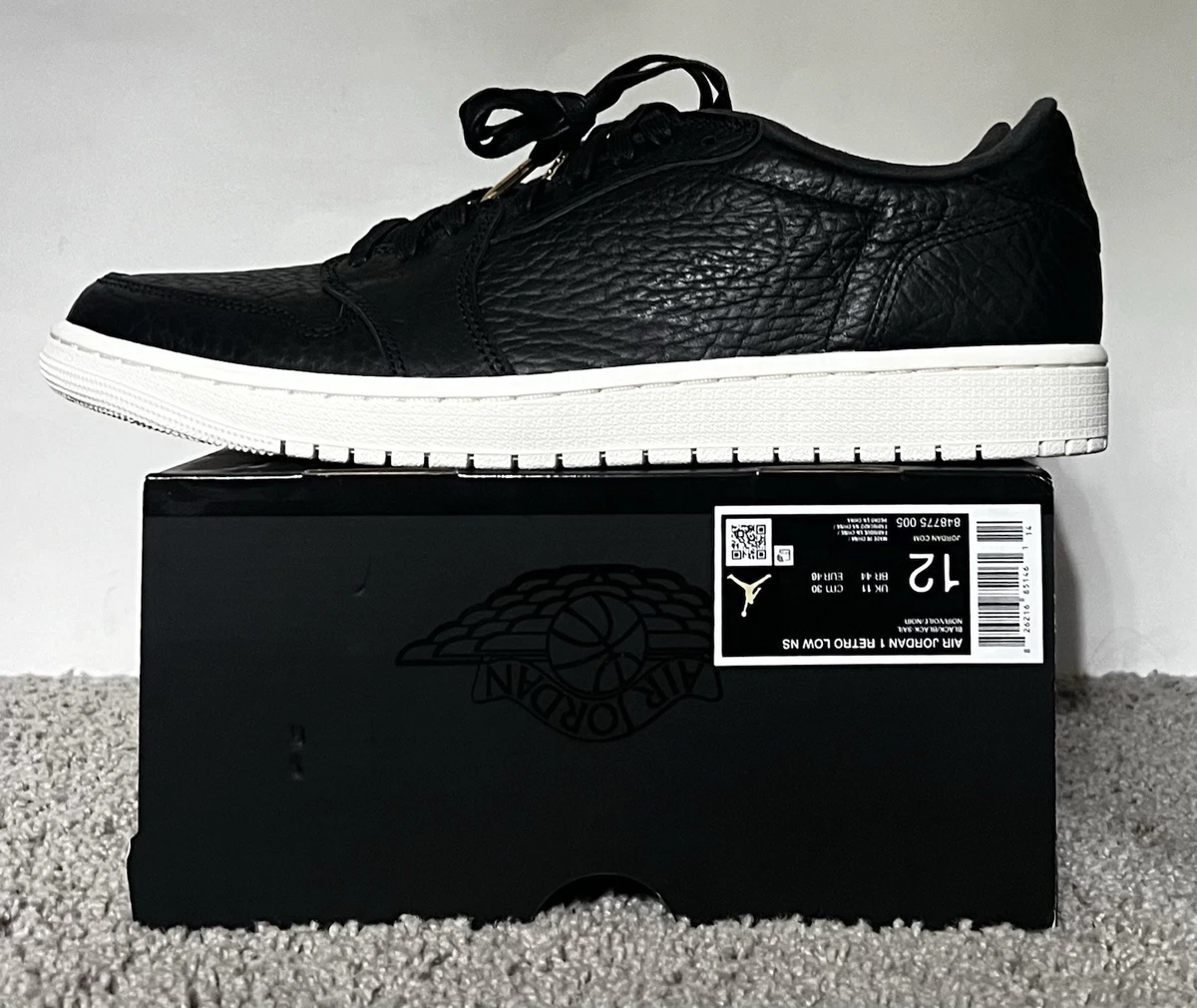 Jordan 1 Retro Swooshless 2025 Low Black for Sale | Authenticity