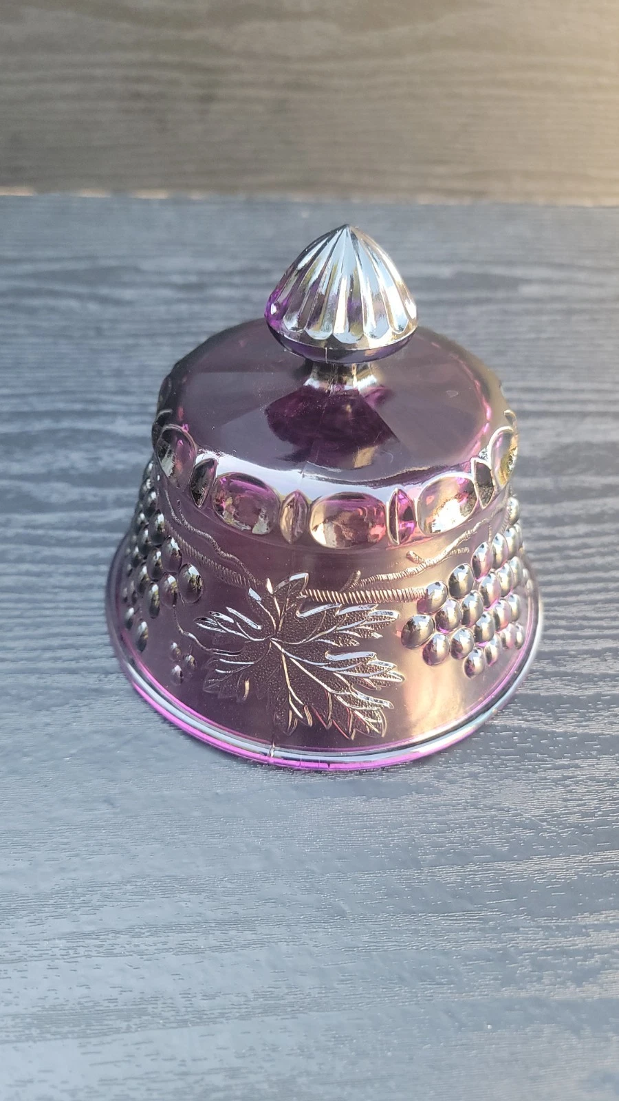 Mosser Grape And Cable Pattern, Amethyst Purple Lid Only To Butter Dish
