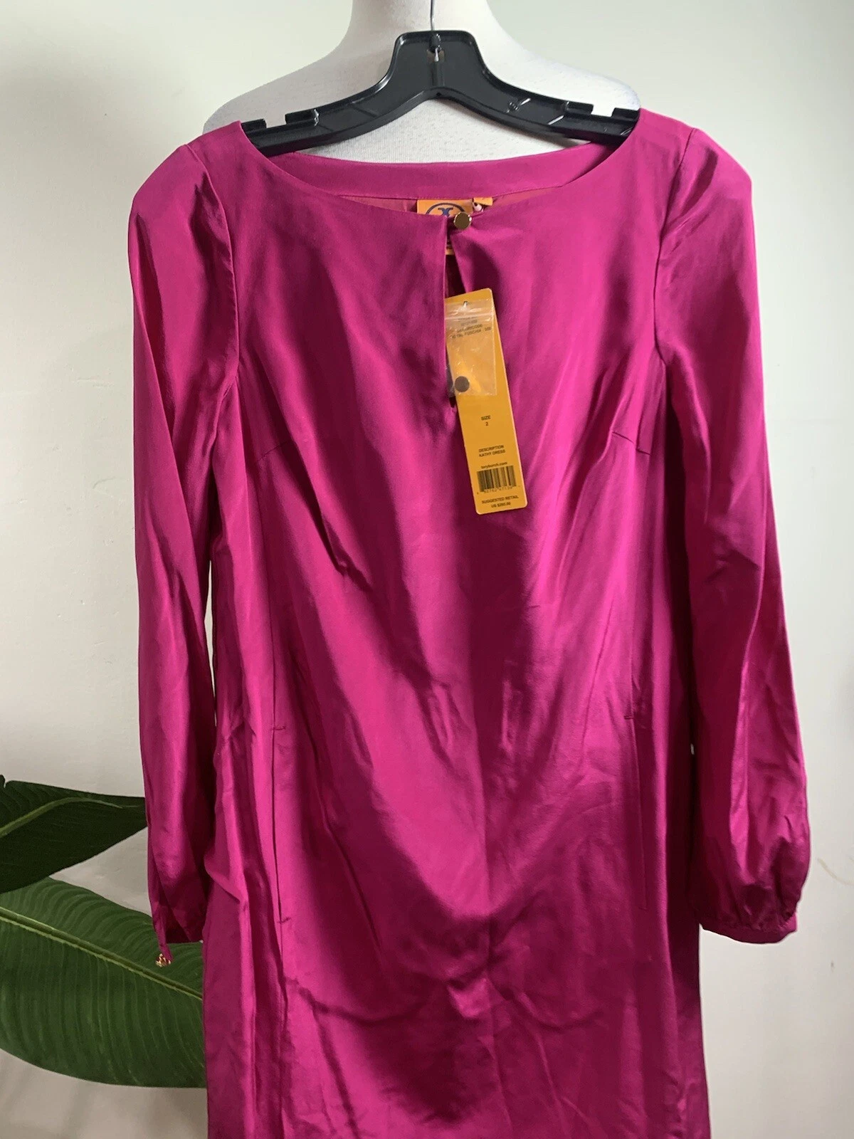 Mini abito Tory Burch Kathy taglia 2 cintura mancante $179