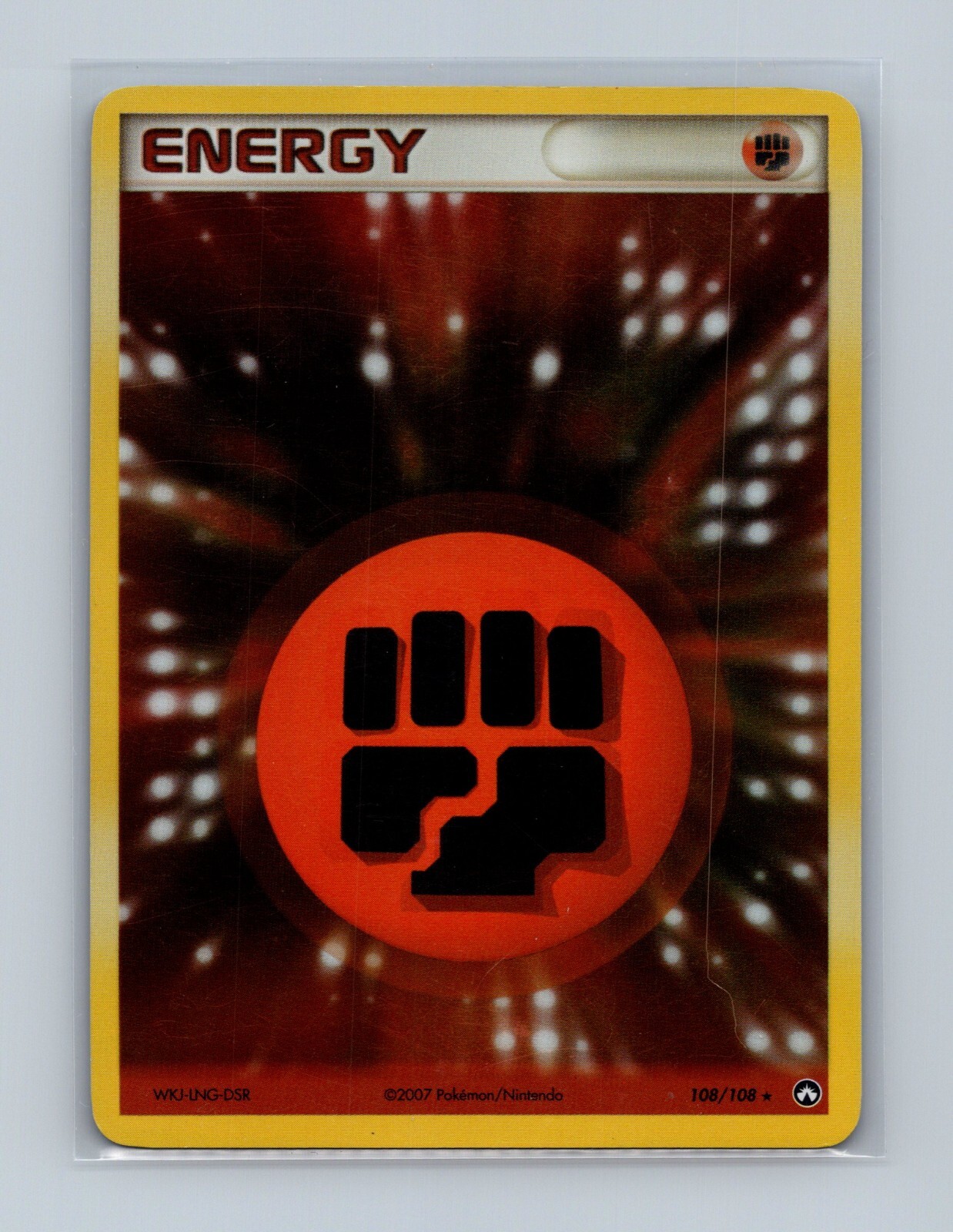Fighting Energy 108/108 Reverse Holo Rare Power Keepers Pokemon Card