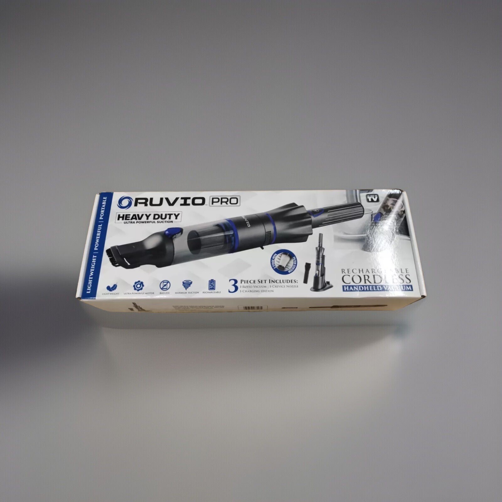 NEW RUVIO PRO RECHARGEABLE CORDLESS HANDHELD VACUUM Pro Powerful Performance