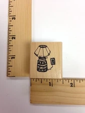 Great American Stamp Store - Lamp Rubber Stamp - New