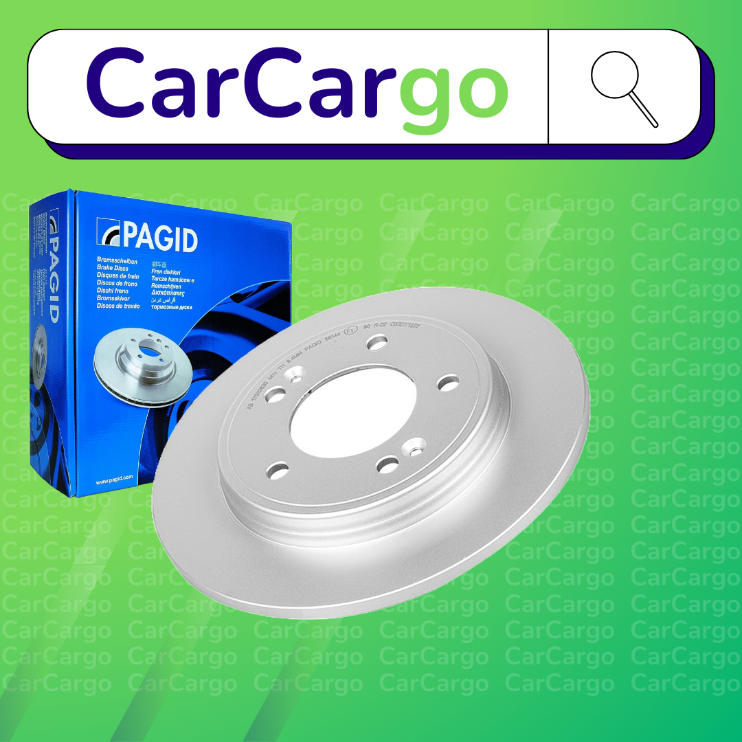 Pagid Solid Rear Brake Discs Pair For Hyundai Elantra 1.6 2016-2020 262 mm