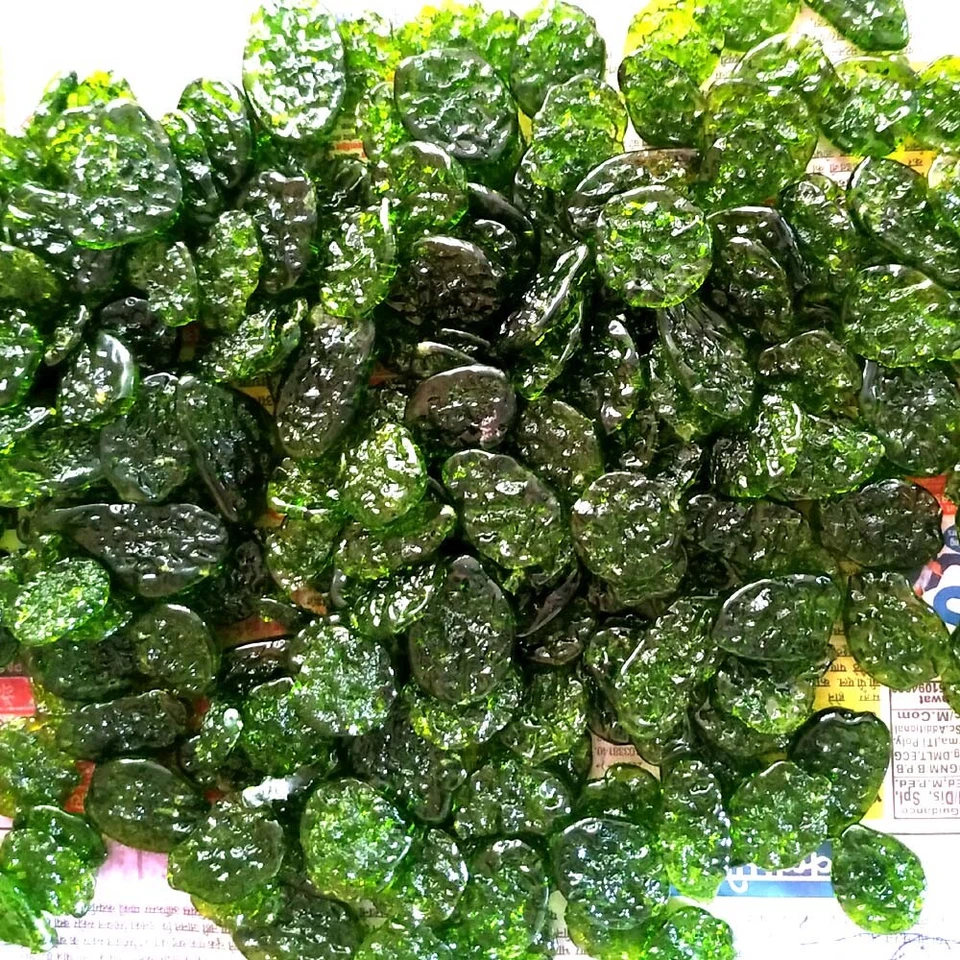 1000 Cts Lab Created Forest Green Moldavite ~Wholesale Lot~ green Gemstones - Image 3 of 3