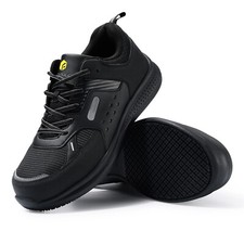 FitVille Men's Safety Trainers Composite Toe Cap Lightweight Work Shoes Non-slip