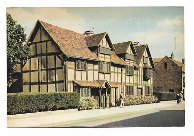 Shakespeares Geburtsort, Stratford-upon-Avon Postkarte 1972
