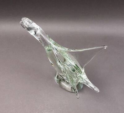 ZANETTI  MURANO  鳥　鴨　ダック　置物　イタリア　ガラス工芸 Licio Zanetti Italy Hand Blown Murano Art Glass Goose Duck