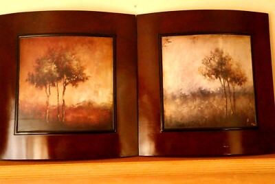 UTTERMOST 50773 REFUGE I & II PAIR OF DIMENSIONAL OIL ON WOOD PICTURES