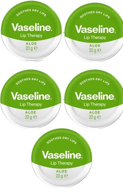 Vaseline Lip Therapy Aloe 20g (5 Pack)