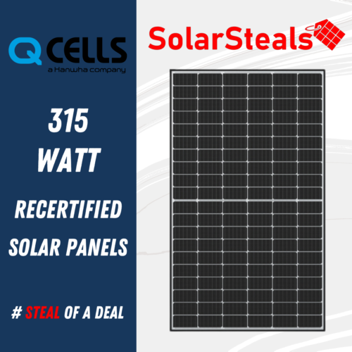 Used Q CELLS Q.PEAK DUO-G5 315W 120 Cell Monocrystalline 315 Watt Solar Panels
