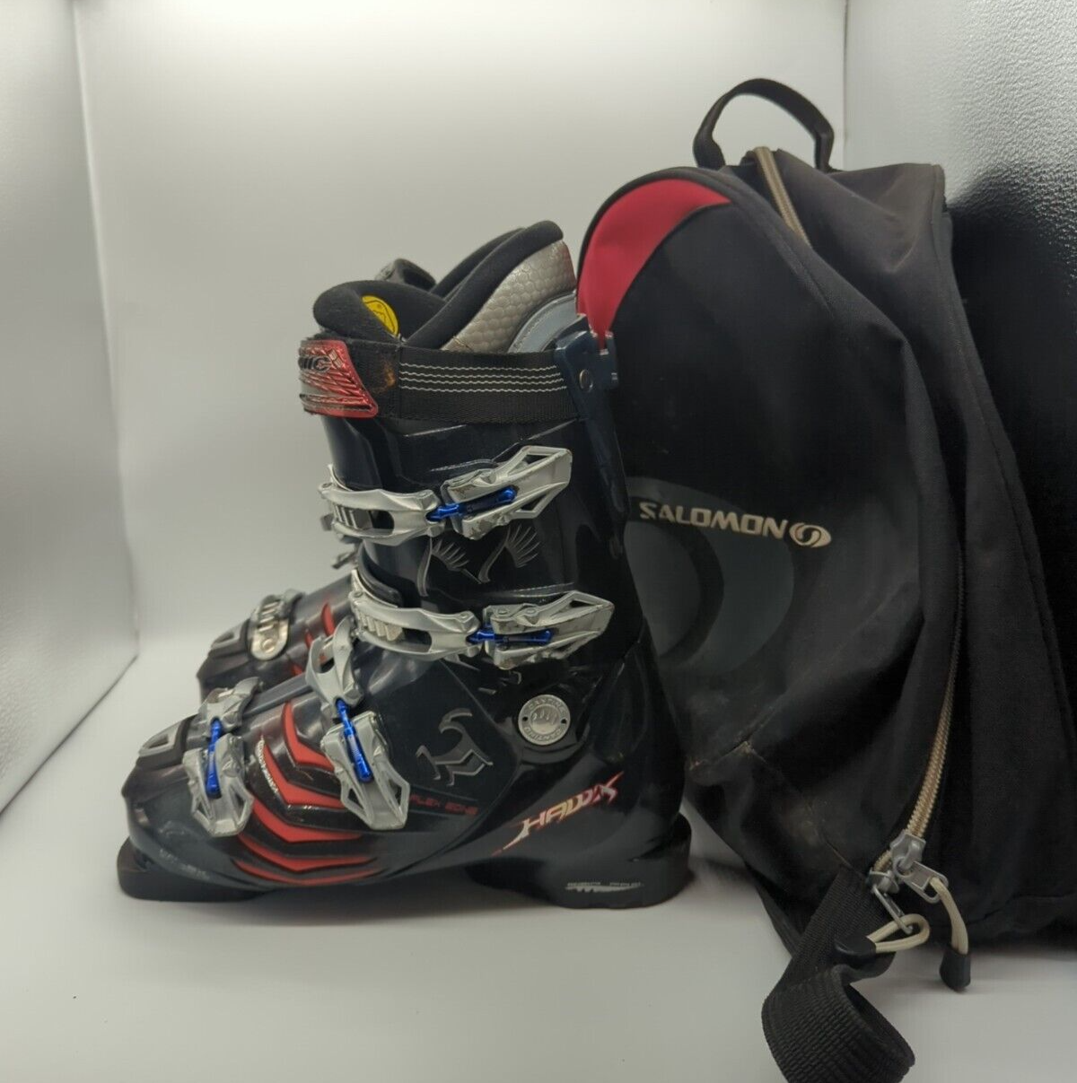 Scarponi da sci Atomic Hawk taglia 27 27 5 con borsa Salomon