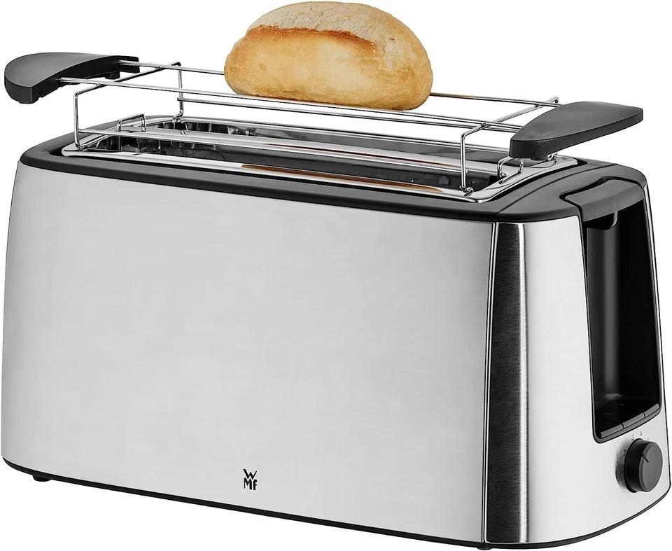 Bueno Pro Toaster Langschlitz 4 Scheiben mit Brötchenaufsatz XXL Toast Aufknu... - Bild 3 von 4