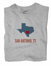 San Antonio Texas TX T-Shirt HEART