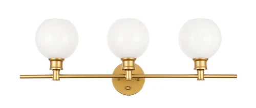 Wall Sconce Frosted Glass Shades Bathroom Dining Room Vanity Light Fixture 28" - Picture 4 of 11