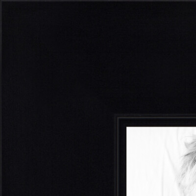 ArtToFrames 1.75" Custom Poster Frame Satin Black Flat Wood 1452 Large ...