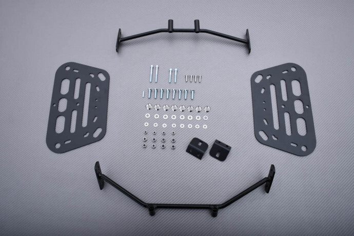 Porte-bagage BMW R1200 NineT Racer noir support sacoche latérale moto