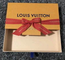 Louis Vuitton Authentic Small Drawer Storage Empty Box Slide 10”x 5.5”x 2” Bow