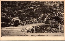 Cold Spring Brattleboro VT Albertype Unposted Postcard D42